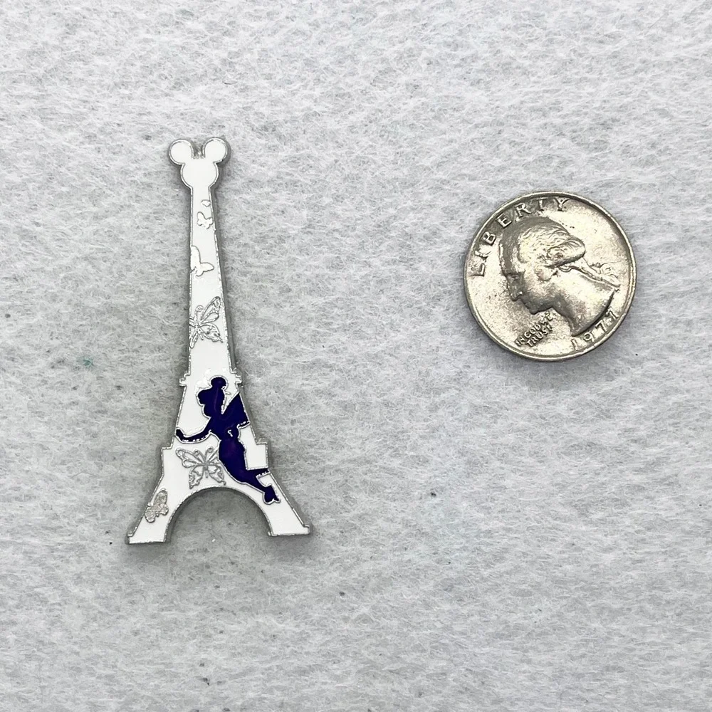 🔮 5/$25 Disney Peter Pan Tinker Bell Eiffel Tower Pin
